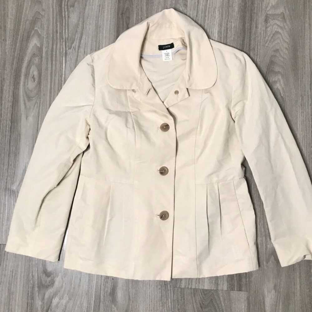J.Crew Women’s White Trench Coat – Size 4